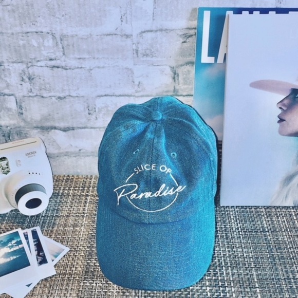 l*space Accessories - **L Space Denim Baseball Hat – Slice of Paradise**
